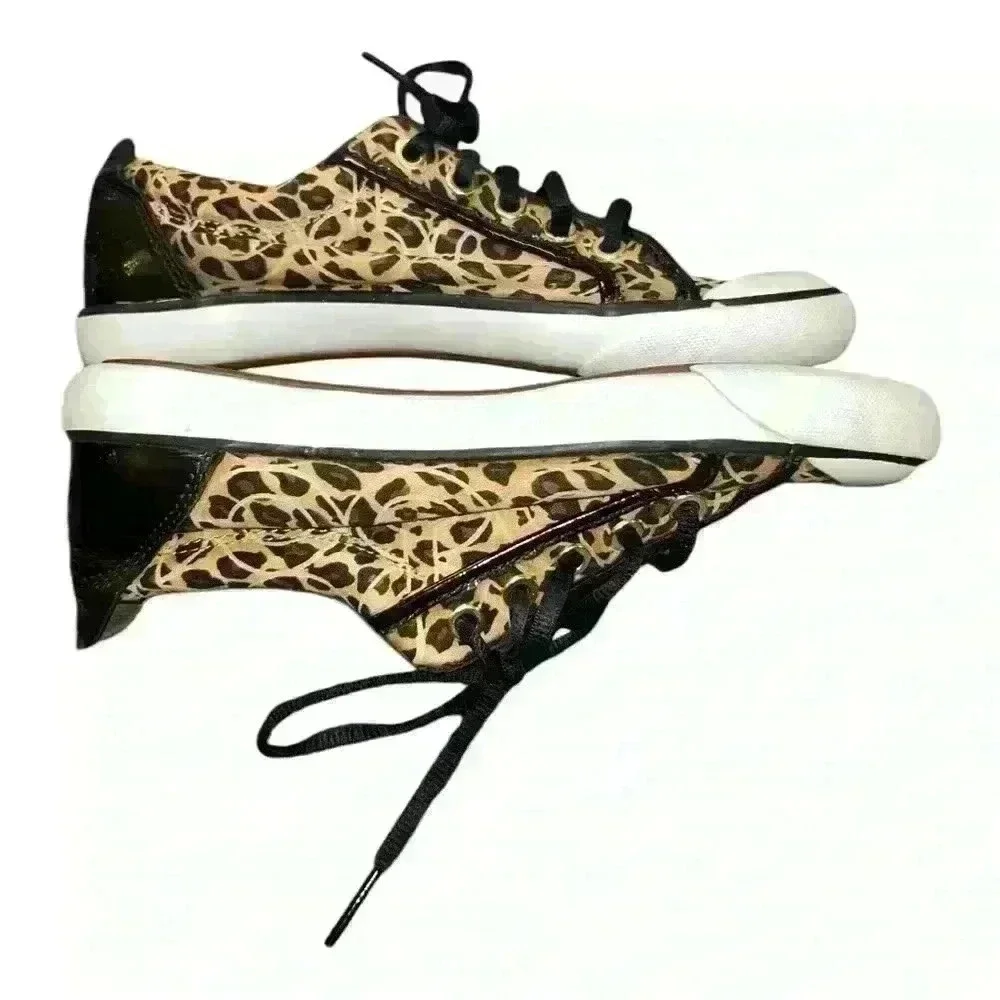 COACH Barrett Cheetah Print sneakers Size 6 B Women pre-loved good condition - Picture 8 of 12